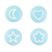 Acrylic beads Icon mix Pastel blue